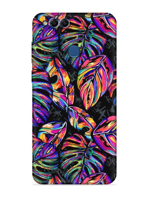 Tropical Seamless Vector Embossed Soft Silicone Case for Honor 7X Zapvi