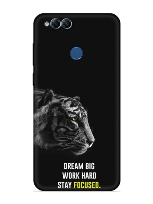 Dream Big Work Hard Embossed Soft Silicone Case for Honor 7X Zapvi