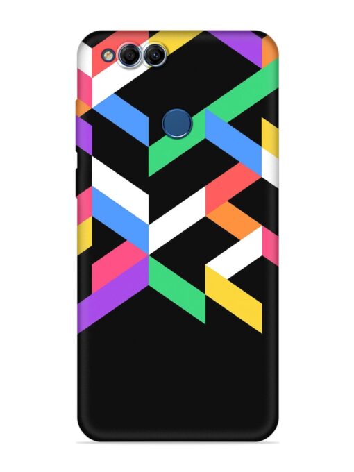 Colorshape Abstarct Embossed Soft Silicone Case for Honor 7X Zapvi