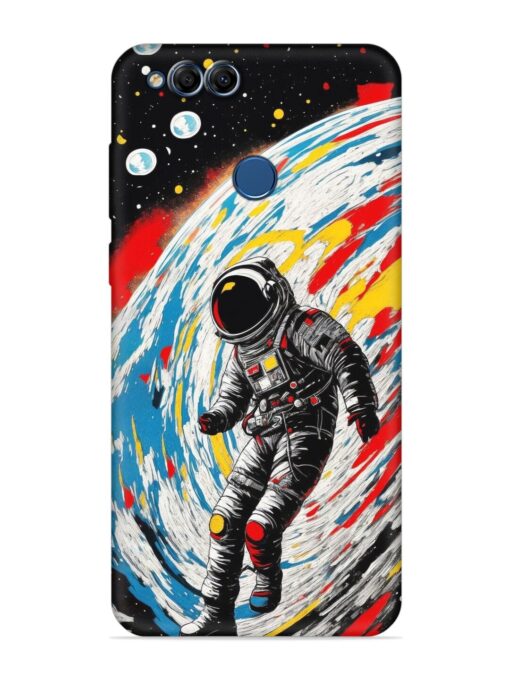 Astronaut Art Embossed Soft Silicone Case for Honor 7X Zapvi