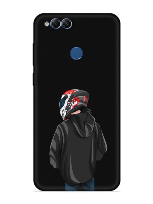 Motorcycle Rider Embossed Soft Silicone Case for Honor 7X Zapvi