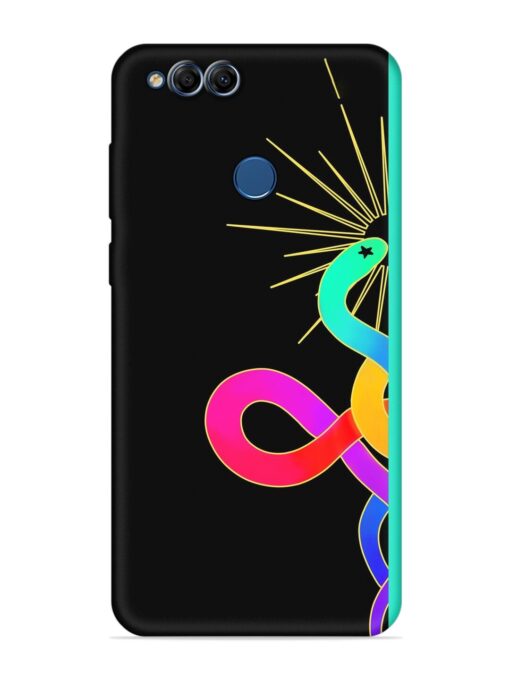 Art Geometric Abstraction Embossed Soft Silicone Case for Honor 7X Zapvi