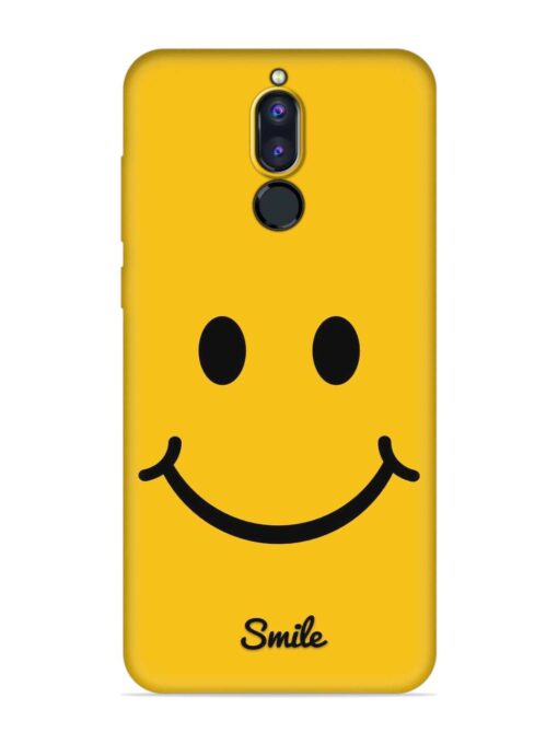 Yellow Smiley Embossed Soft Silicone Case for Honor 9I Zapvi