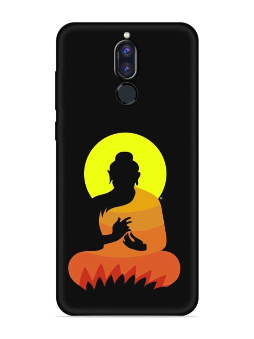 Buddha Art Black Embossed Soft Silicone Case for Honor 9I Zapvi