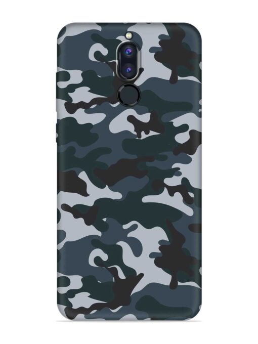 Dark Blue Army Military Art Embossed Soft Silicone Case for Honor 9I Zapvi