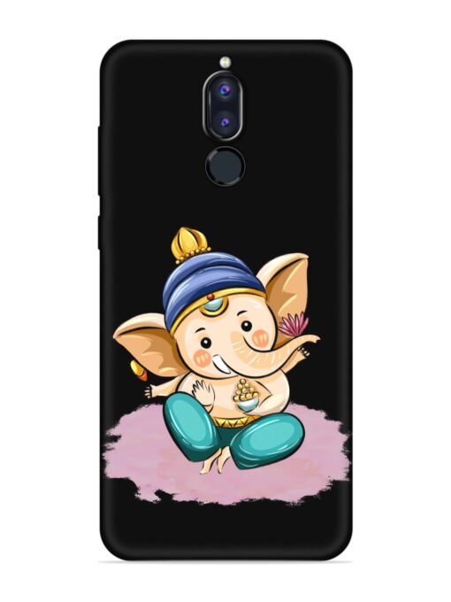 Bal Ganesh Vector Art Embossed Soft Silicone Case for Honor 9I Zapvi