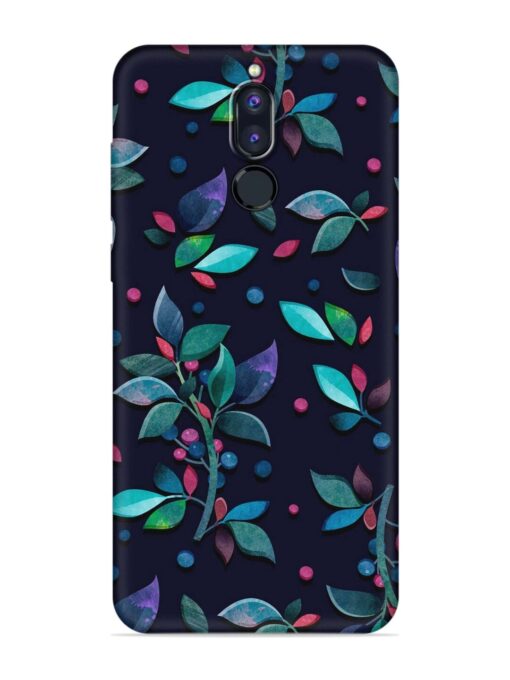 Decorative Watercolor Flower Embossed Soft Silicone Case for Honor 9I Zapvi