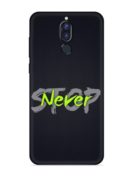 Never Stop Embossed Soft Silicone Case for Honor 9I Zapvi