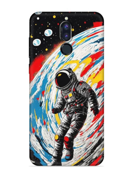 Astronaut Art Embossed Soft Silicone Case for Honor 9I Zapvi