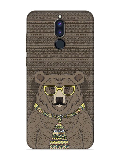 Grizzly Bear Embossed Soft Silicone Case for Honor 9I Zapvi