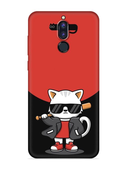 Cool Little Bear Cartoon Embossed Soft Silicone Case for Honor 9I Zapvi