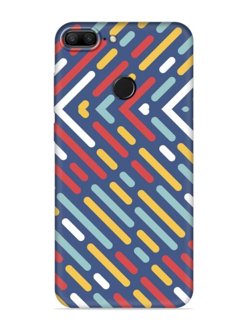 Colored Lines Embossed Soft Silicone Case for Honor 9 Lite Zapvi