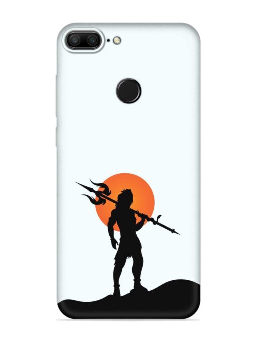 Lord Mahadev Trendy Embossed Soft Silicone Case for Honor 9 Lite Zapvi