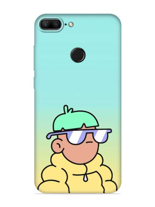 Doodles Cool Character Embossed Soft Silicone Case for Honor 9 Lite Zapvi