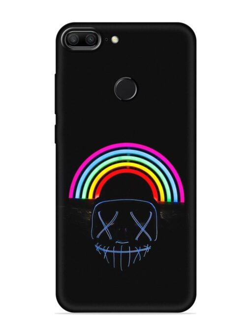 Mask Rainbow Embossed Soft Silicone Case for Honor 9 Lite Zapvi