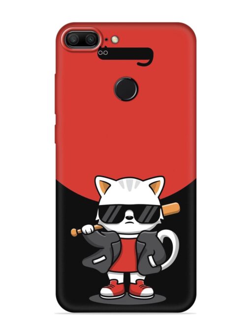 Cool Little Bear Cartoon Embossed Soft Silicone Case for Honor 9 Lite Zapvi