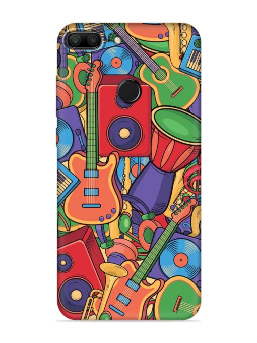 Colorful Music Art Embossed Soft Silicone Case for Honor 9 Lite Zapvi