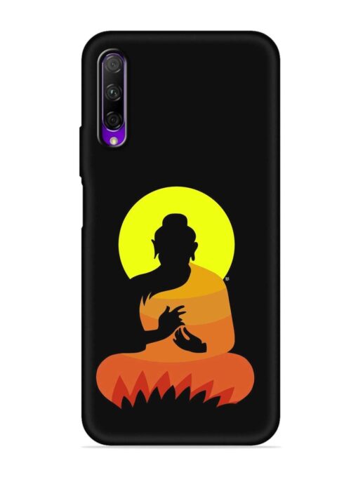 Buddha Art Black Embossed Soft Silicone Case for Honor 9X Pro Zapvi