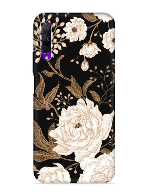 Peonies Roses Floral Embossed Soft Silicone Case for Honor 9X Pro Zapvi