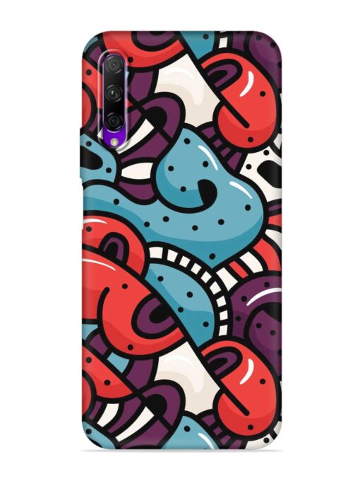 Seamless Backdrop Colorful Embossed Soft Silicone Case for Honor 9X Pro Zapvi