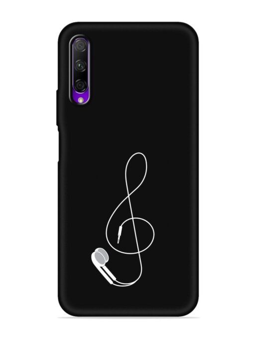 Music Earphone Vector Embossed Soft Silicone Case for Honor 9X Pro Zapvi