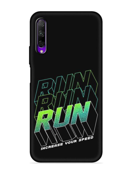 Run Embossed Soft Silicone Case for Honor 9X Pro Zapvi