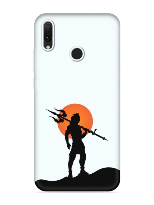 Lord Mahadev Trendy Embossed Soft Silicone Case for Honor Y9 (2019) Zapvi