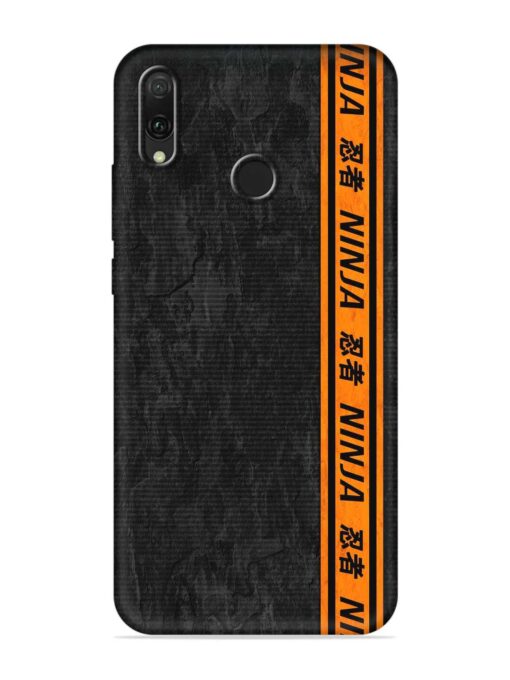 Ninja Srtips Embossed Soft Silicone Case for Honor Y9 (2019) Zapvi