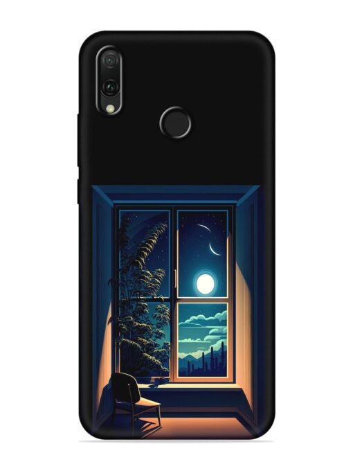 Night View At Window Embossed Soft Silicone Case for Honor Y9 (2019) Zapvi