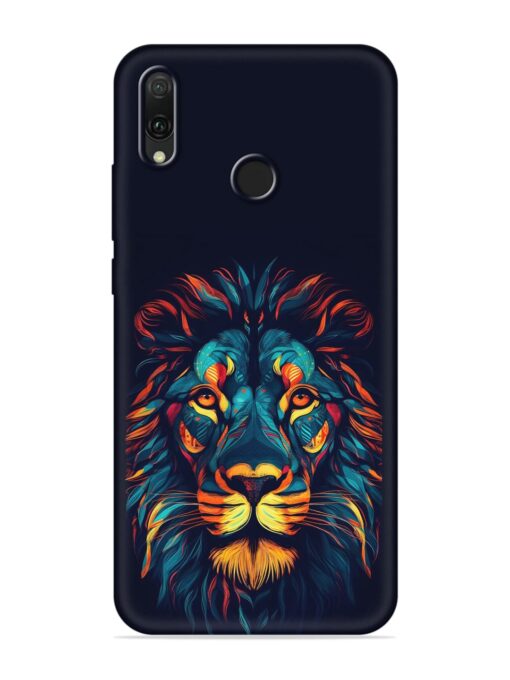 Colorful Lion Embossed Soft Silicone Case for Honor Y9 (2019) Zapvi