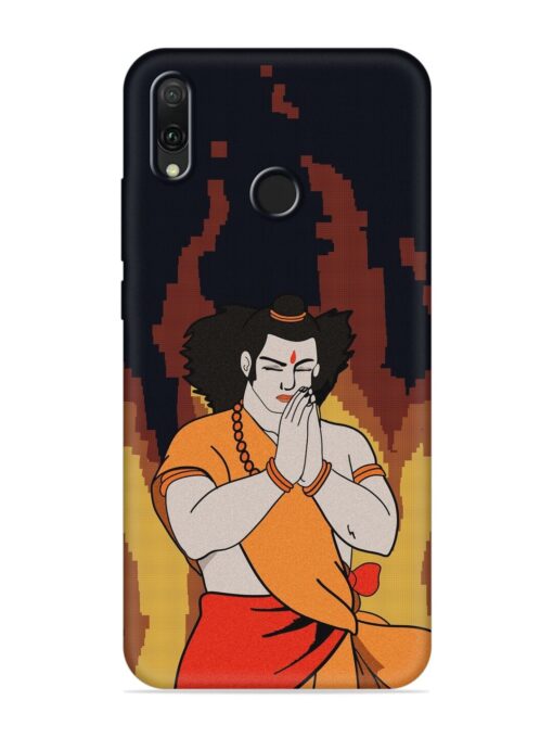 Shree Ram Vector Embossed Soft Silicone Case for Honor Y9 (2019) Zapvi