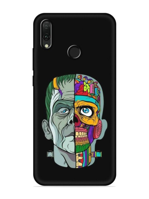 Men Vs Skull Embossed Soft Silicone Case for Honor Y9 (2019) Zapvi