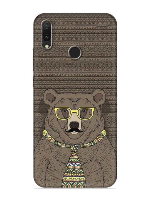 Grizzly Bear Embossed Soft Silicone Case for Honor Y9 (2019) Zapvi