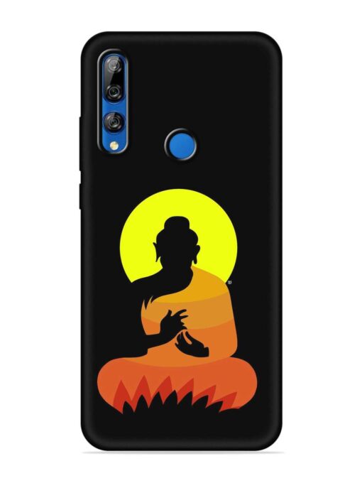 Buddha Art Black Embossed Soft Silicone Case for Honor Y9 Prime Zapvi