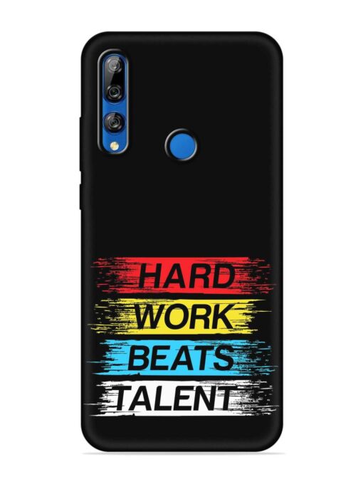 Hard Work Beats Embossed Soft Silicone Case for Honor Y9 Prime Zapvi