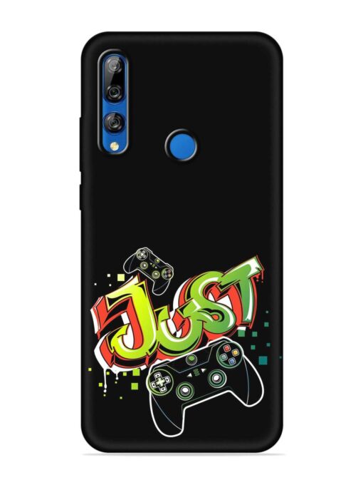 Graffiti Gamepad Illustration Embossed Soft Silicone Case for Honor Y9 Prime Zapvi