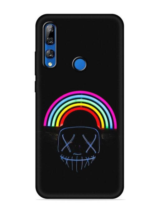 Mask Rainbow Embossed Soft Silicone Case for Honor Y9 Prime Zapvi