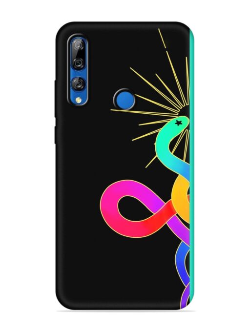 Art Geometric Abstraction Embossed Soft Silicone Case for Honor Y9 Prime Zapvi