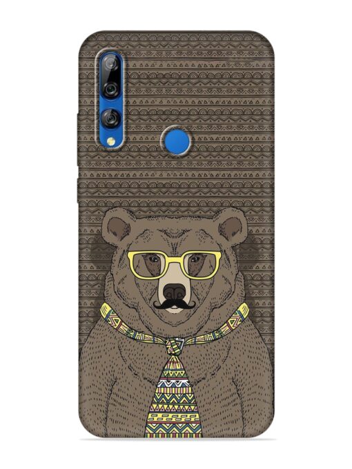 Grizzly Bear Embossed Soft Silicone Case for Honor Y9 Prime Zapvi