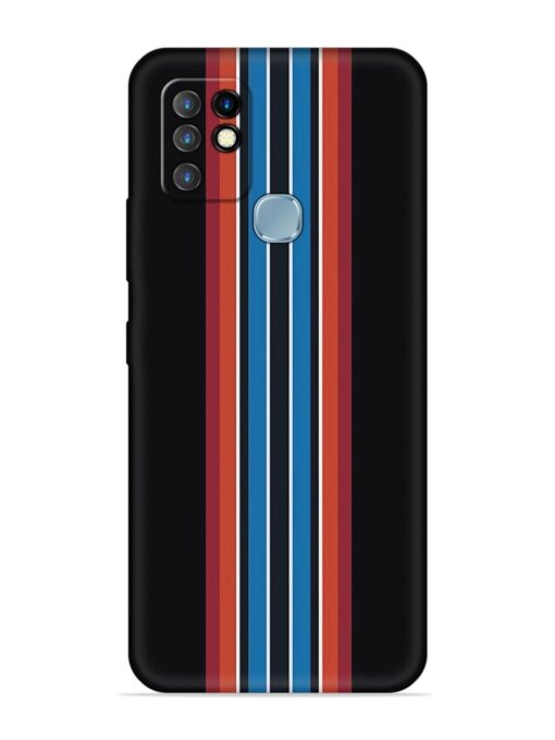 Vertical Strips Embossed Soft Silicone Case for Infinix Hot 10 Zapvi