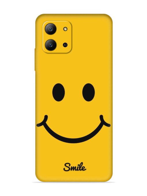 Yellow Smiley Embossed Soft Silicone Case for Infinix Hot 11 (2022) Zapvi