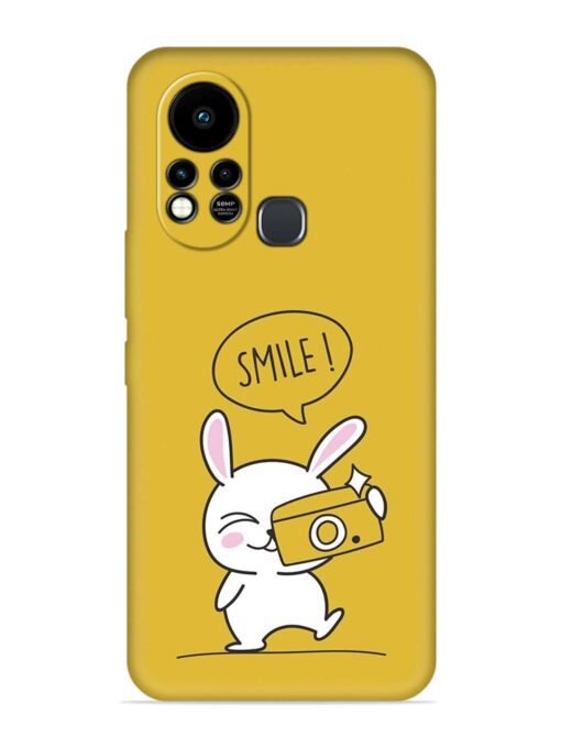 Hey Smile Please Embossed Soft Silicone Case for Infinix Hot 11S Zapvi