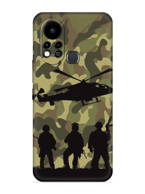 Army Heros Embossed Soft Silicone Case for Infinix Hot 11S Zapvi