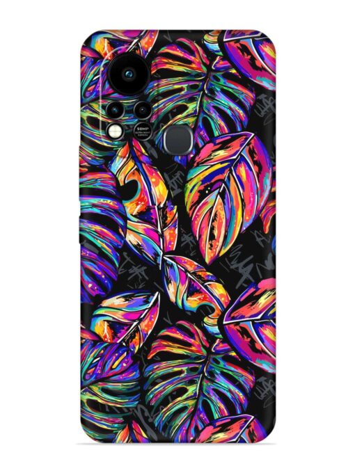 Tropical Seamless Vector Embossed Soft Silicone Case for Infinix Hot 11S Zapvi