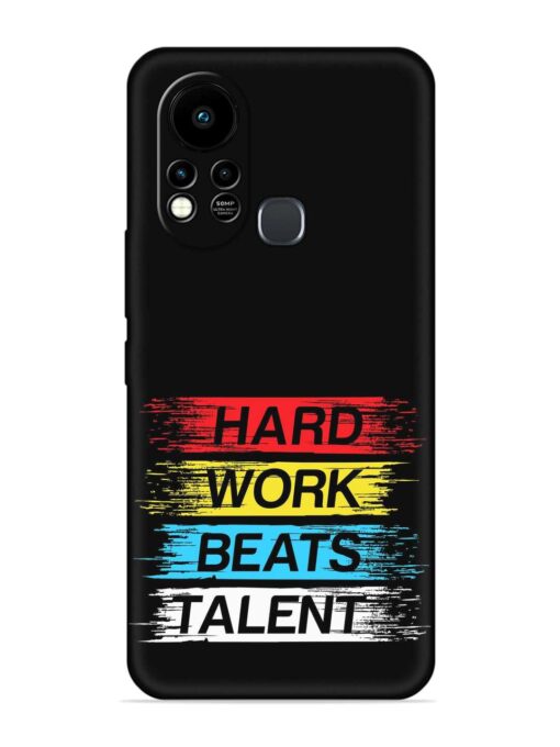 Hard Work Beats Embossed Soft Silicone Case for Infinix Hot 11S Zapvi