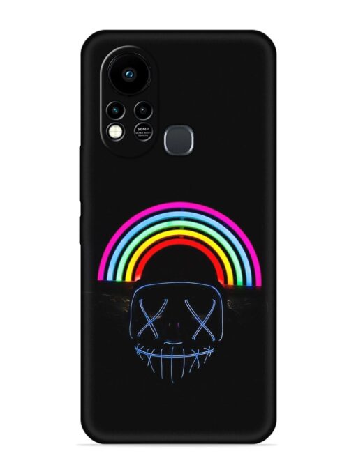 Mask Rainbow Embossed Soft Silicone Case for Infinix Hot 11S Zapvi