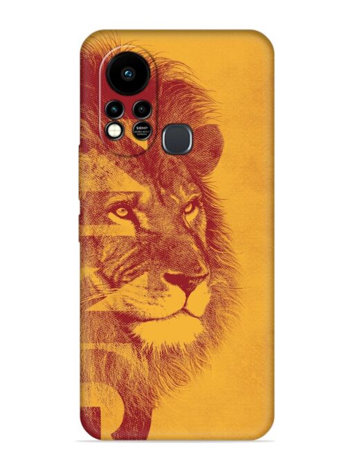 Gold Lion Crown Art Embossed Soft Silicone Case for Infinix Hot 11S Zapvi