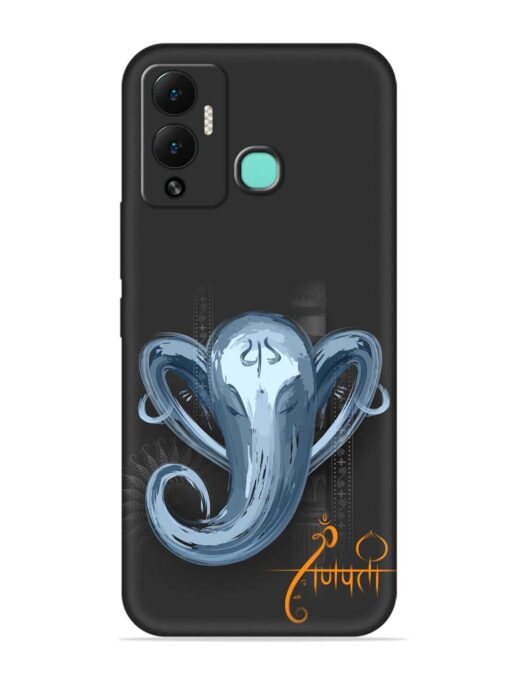 Illustration Lord Ganpati Embossed Soft Silicone Case for Infinix Hot 12 Play Zapvi