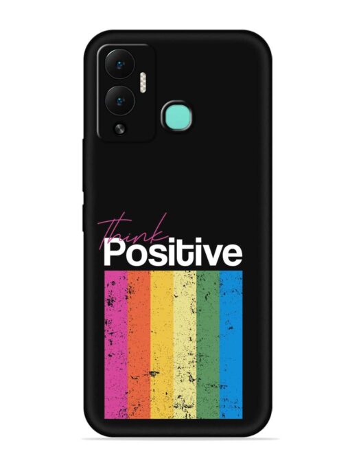 Think Positive Typography Embossed Soft Silicone Case for Infinix Hot 12 Play Zapvi