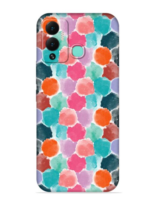 Colorful Seamless Pattern Embossed Soft Silicone Case for Infinix Hot 12 Play Zapvi